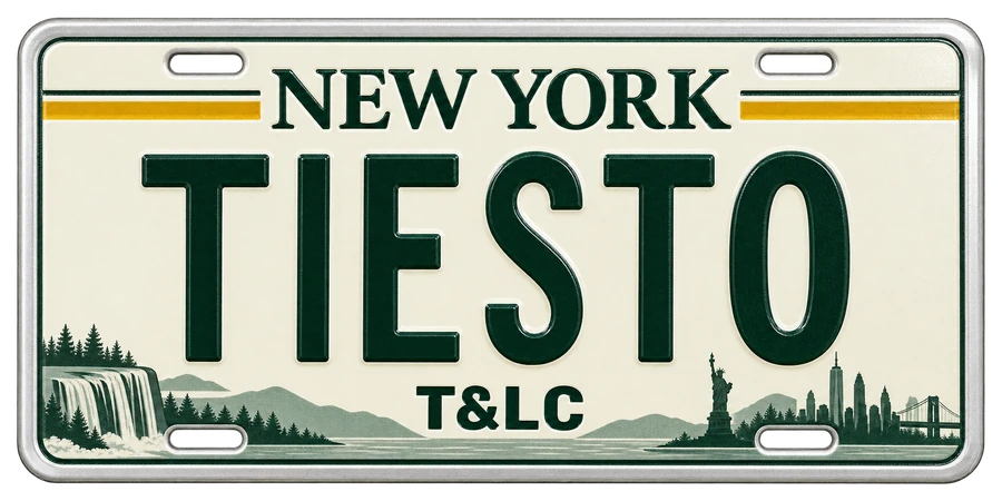 Decorative New York-style Tiesto TLC plate